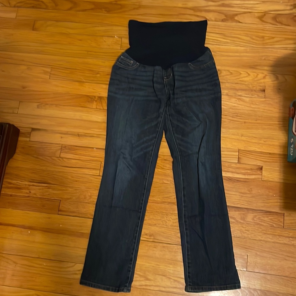 INDIGO BLUE Maternity Stretch Denim Bootcut Jeans